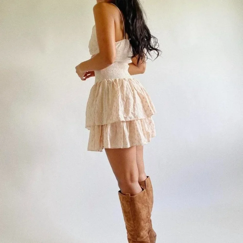 Adelyn Ruffle Dress (MAUVE) - Picture 2 of 4